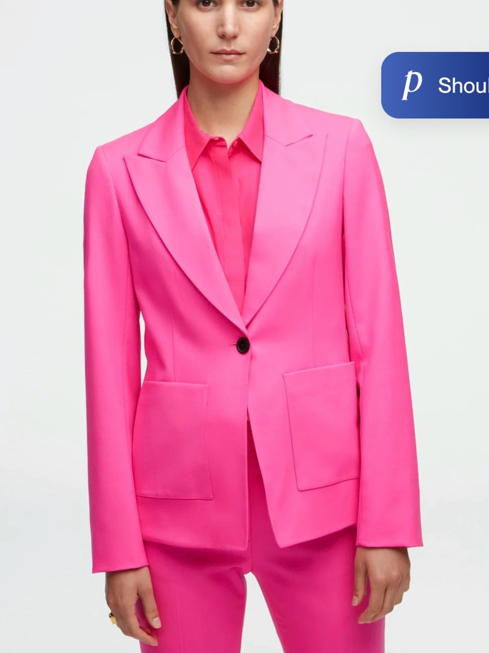 Argent Supermajority size 18 bold pink blazer